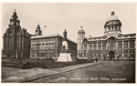 Liverpool. Royal Liver Buildings and Dock Offices