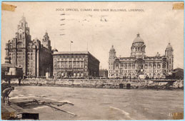 Liverpool. Royal Liver, Cunard Buildings and Dock Offices, 1924