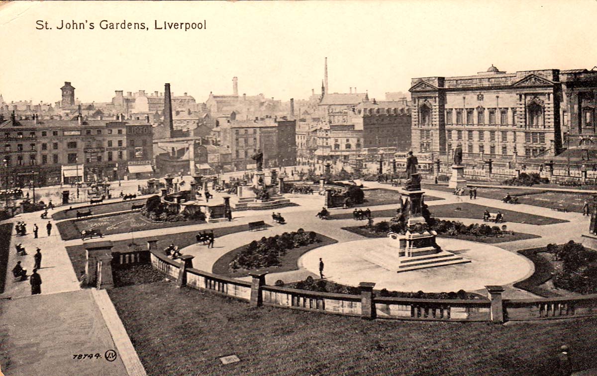 Liverpool. St John's Gardens, between 1900 and 1910