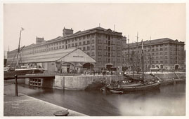 Liverpool. Waterloo Dock, Cornwarehouses, circa 1890