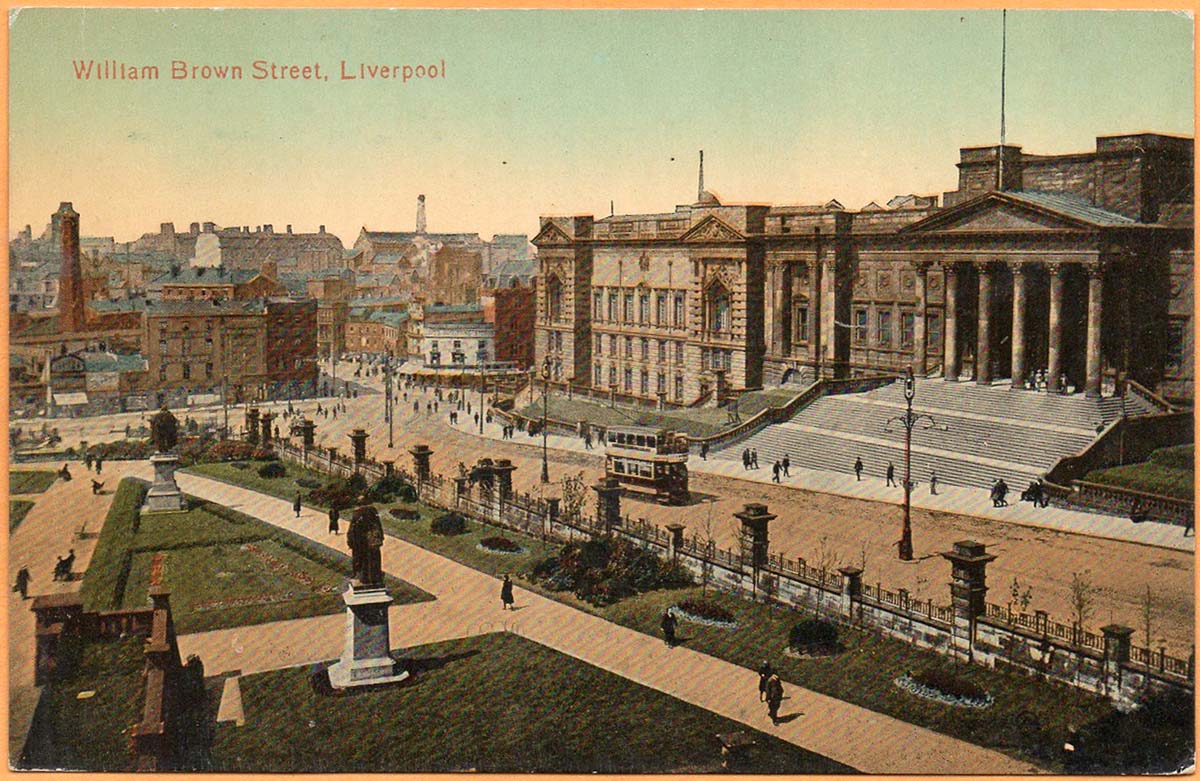 Liverpool. William Brown Street, 1908