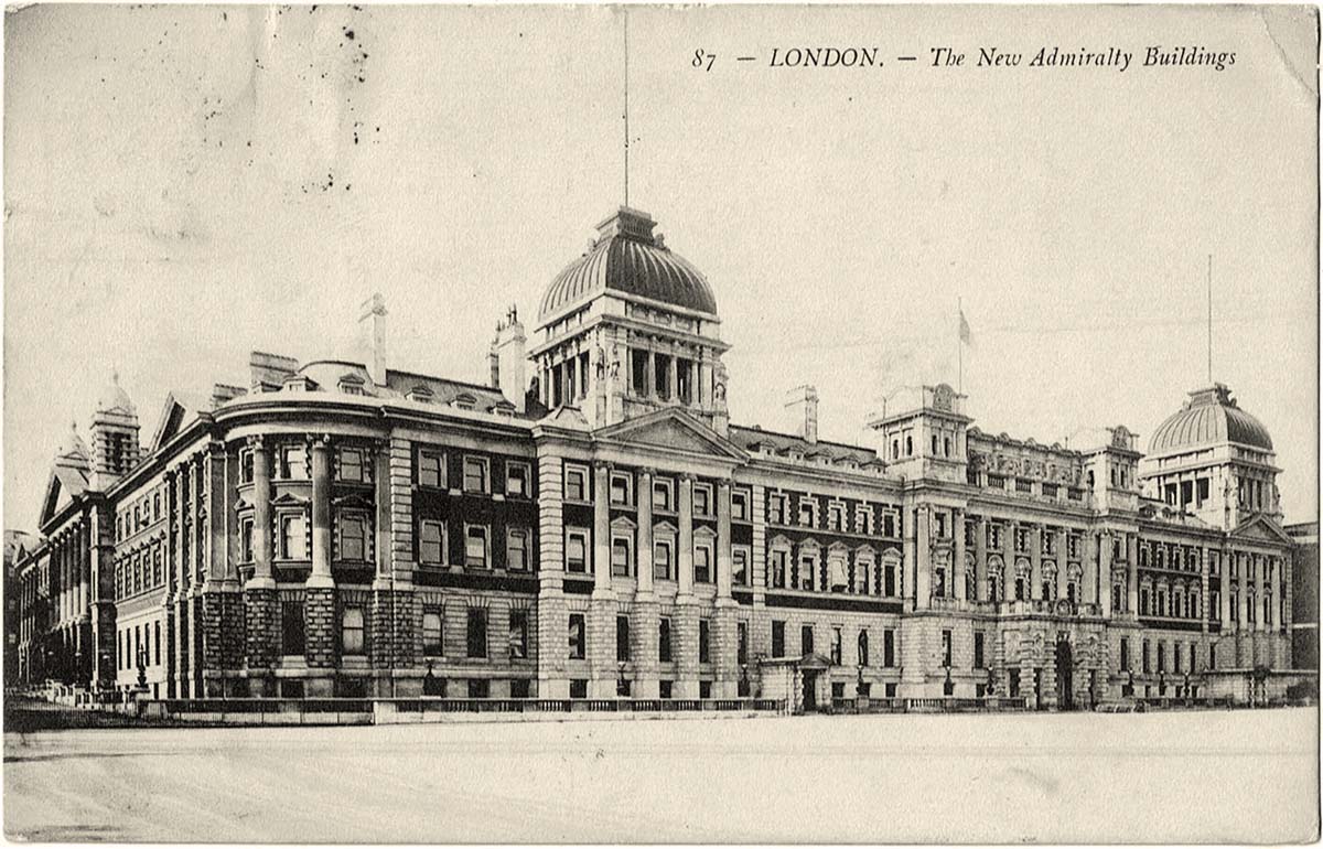 London. Admiralty Buildings, 1910