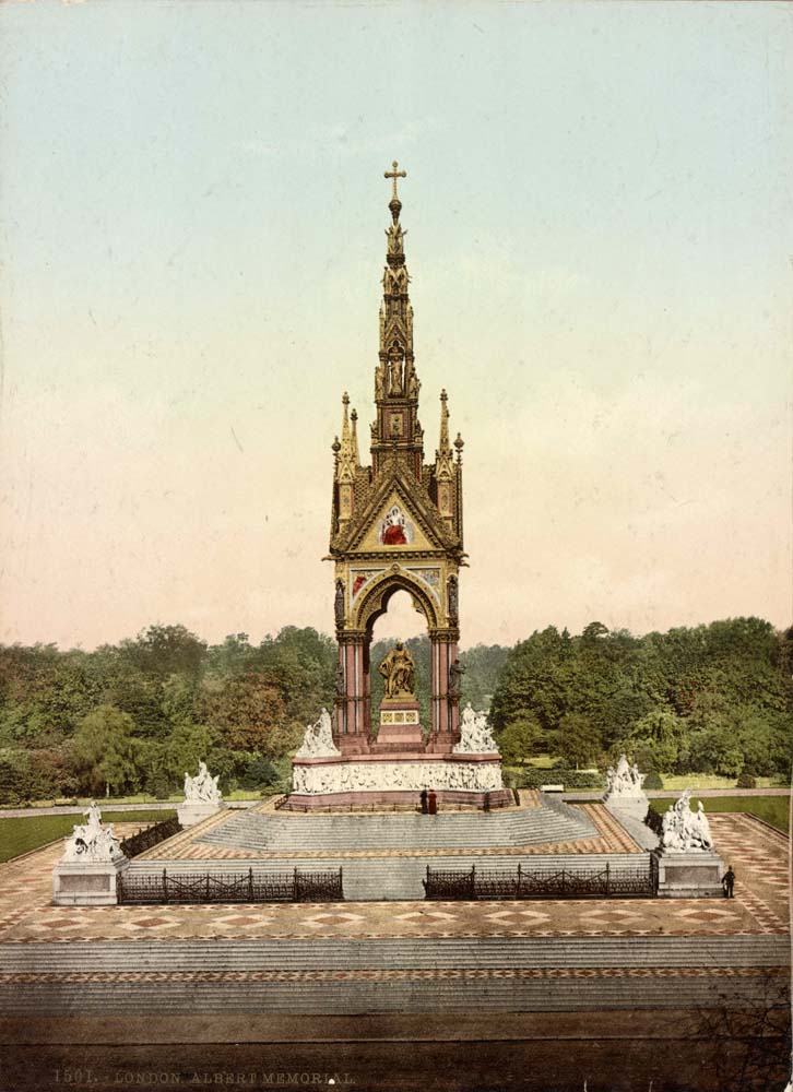 London. Albert Memorial, 1890
