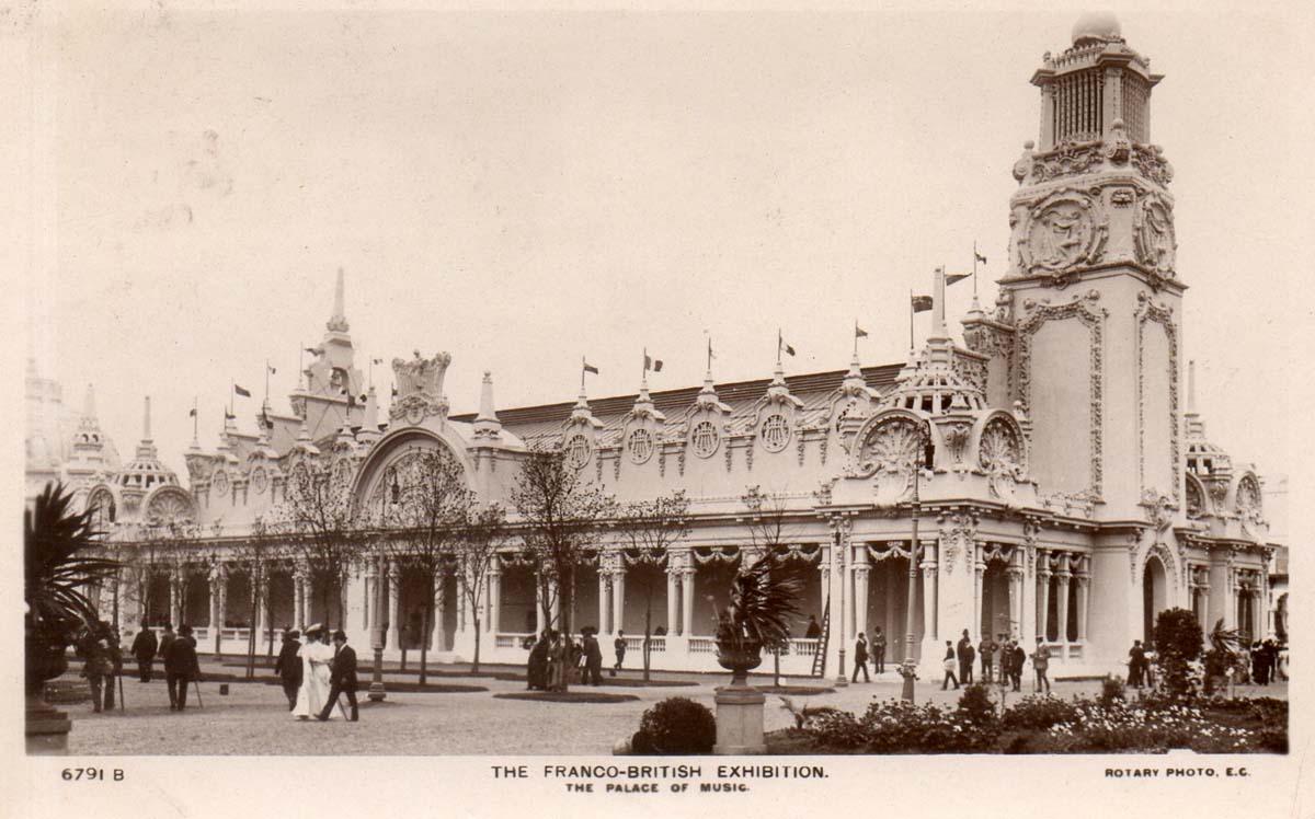 London. Franco-British Exhibition - Palace of Music, 1908