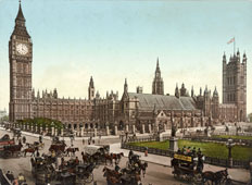 Greater London. Houses of Parliament, 1890