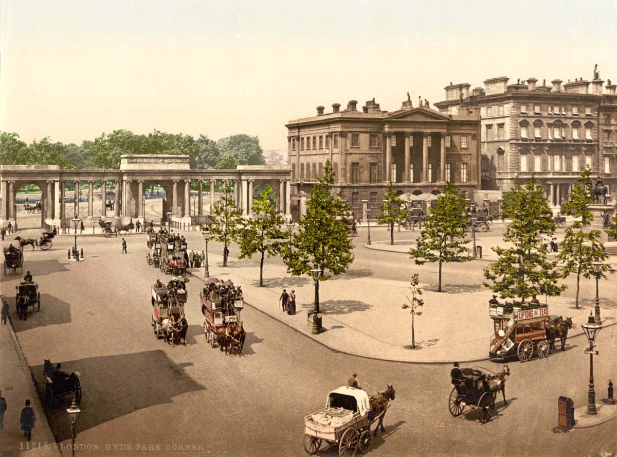 London. Hyde Park Corner, 1890
