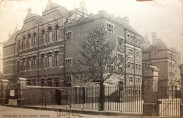 Greater London. Ilford - School, Cleveland Road, 1905