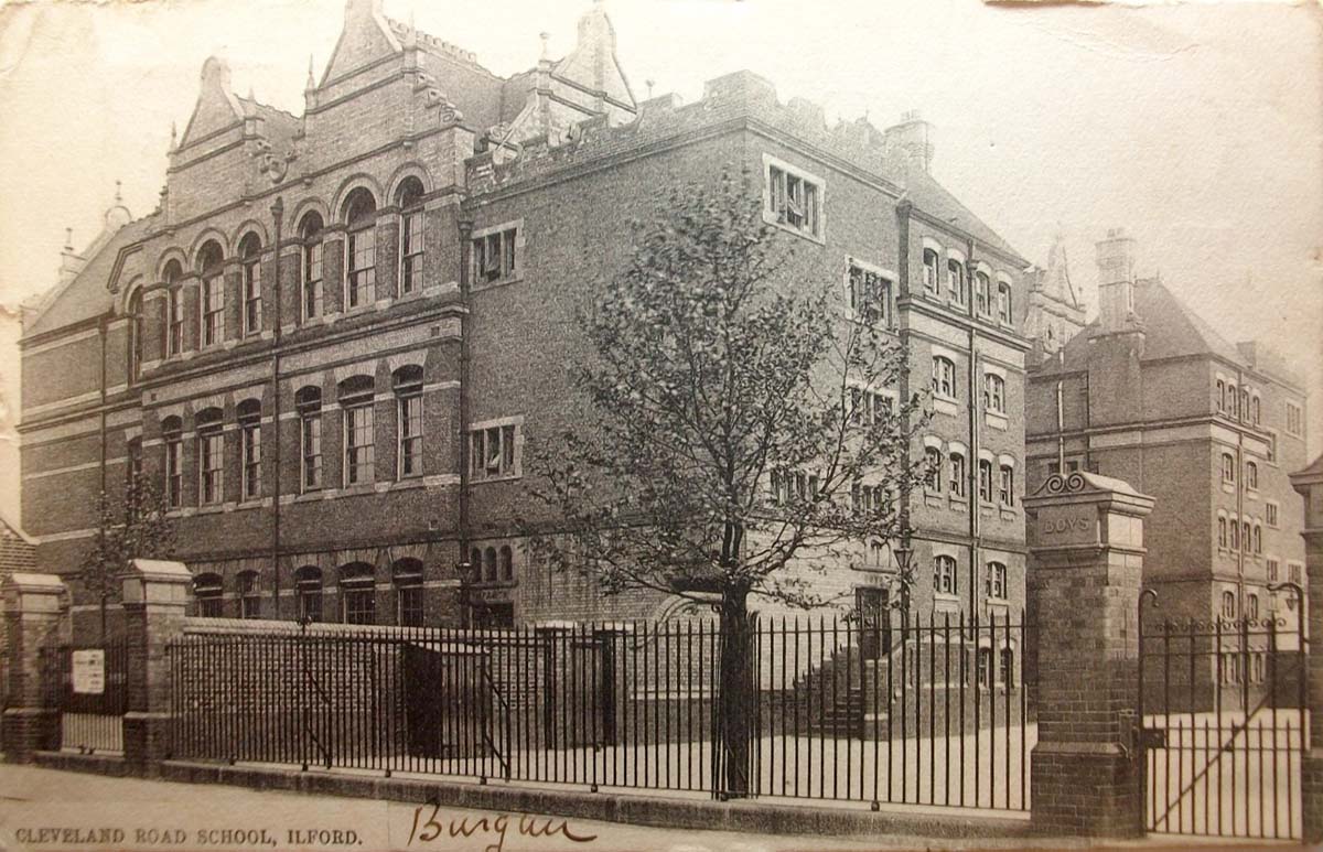 London. Ilford - School, Cleveland Road, 1905