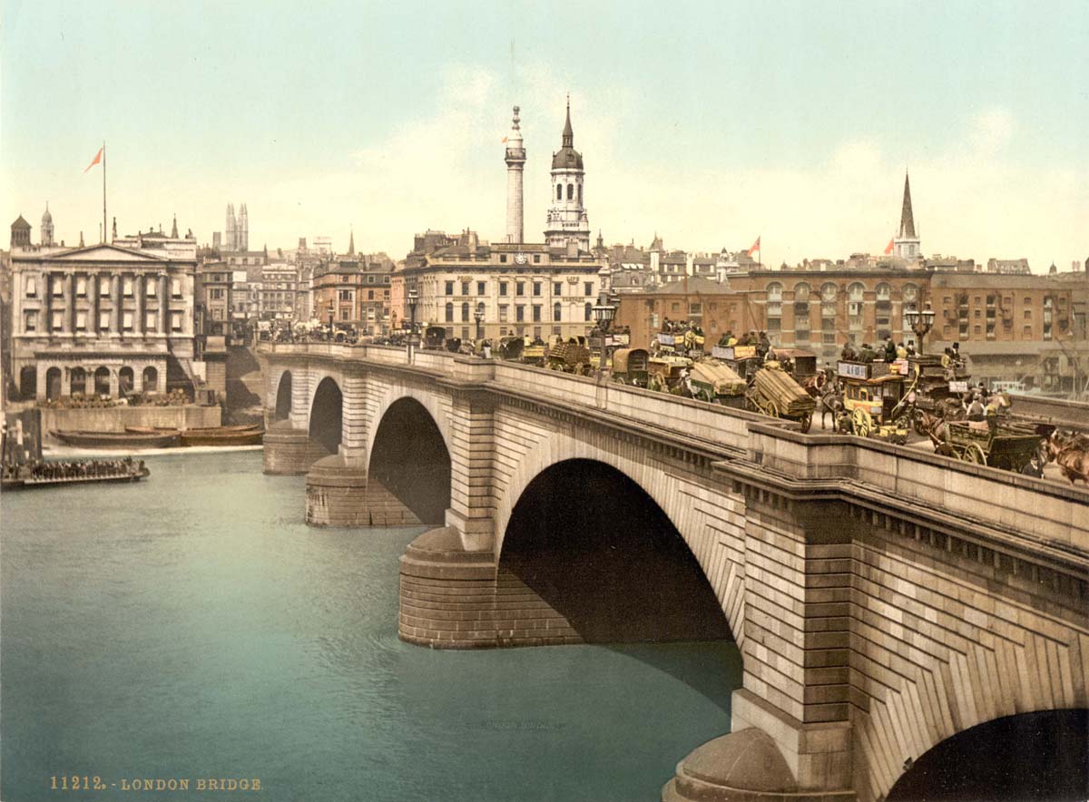 London. London Bridge, 1890