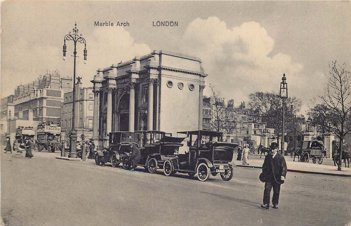 London. Marble Arch, Cars