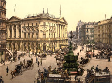 Greater London. Piccadilly Circus, 1890