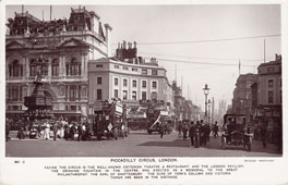 Greater London. Piccadilly Circus, 1912