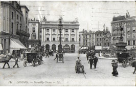 Greater London. Piccadilly Circus, County Fire Office, 1908
