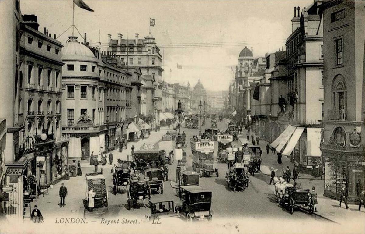 London. Regent Street, Omnibus, 1911