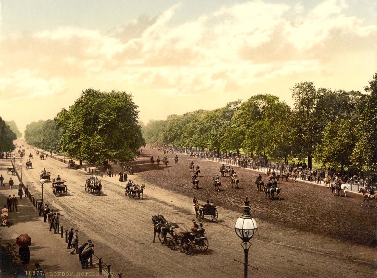 London. Rotten Row and Hyde Park Corner, 1890