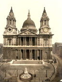 Greater London. St Paul's Cathedral, West Front, 1890
