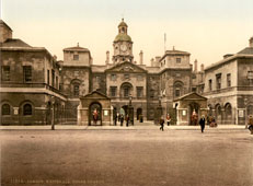 Greater London. Whitehall, horse guards, 1890