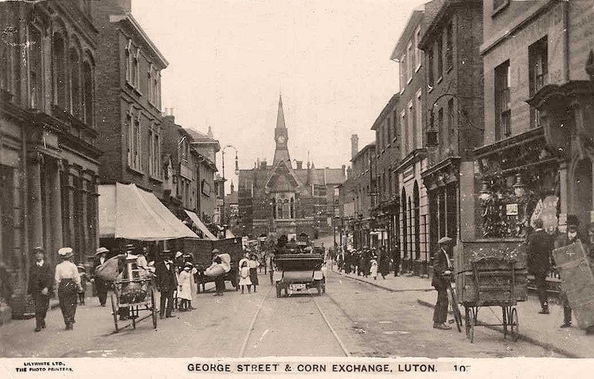 Luton. George street and Corn Exchange, 1919