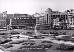 Manchester. Piccadilly Gardens, 1958
