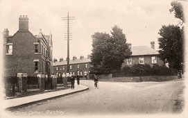 Milton Keynes. Fenny Stratford - Corner of Bletchley Road and Victoria Road (Elms corner)