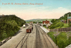 Milton Keynes. Fenny Stratford - Railway Station from Stag Bridge before 1923