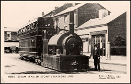 Milton Keynes. Stony Stratford - Steam Tram, 1905