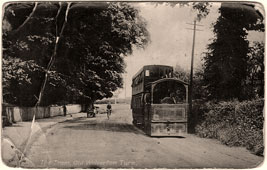 Milton Keynes. Wolverton - Old Wolverton Turn, Steam Tram and Trailer
