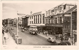 Northampton. Abington Street, 1958