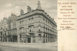Nottingham. Albert Hotel on Derby Road