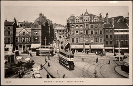 Nottingham. Market Street and Long Row, 1912