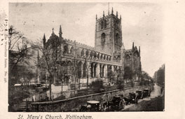 Nottingham. St Mary's Church, 1911