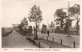 Nottingham. Victoria Embankment, Approach, 1908