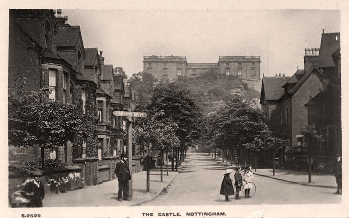 Nottingham. View to Castle, 1921