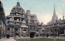 Oxford. Brasenose College, First Quad, 1910
