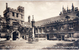 Oxford. Corpus Christi College, founded 1516