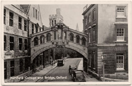 Oxford. Hertford College, Bridge, 1952