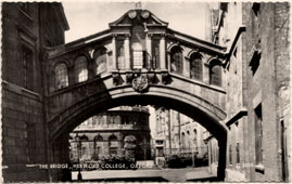 Oxford. Hertford College, Bridge, 1964