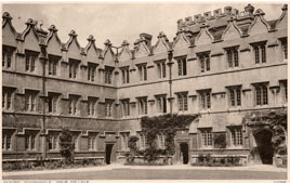Oxford. Jesus College Quad, founded 1571