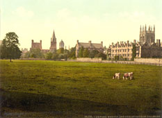 Oxford. Merton and Christ Church College, 1890