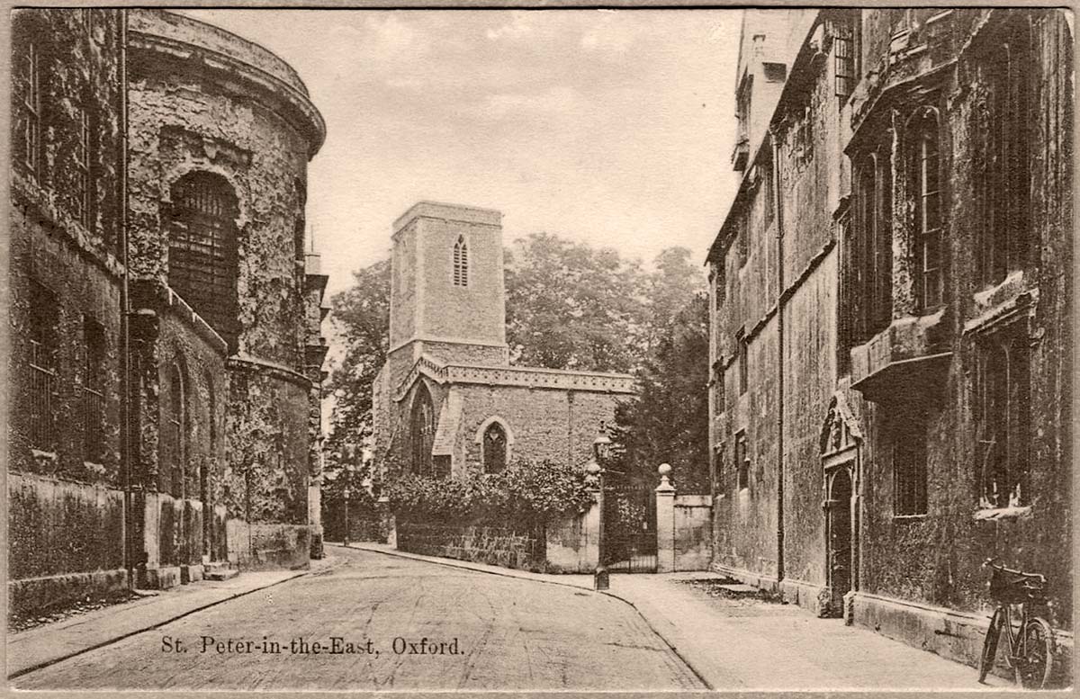 Oxford. St Peter in the East, 1909
