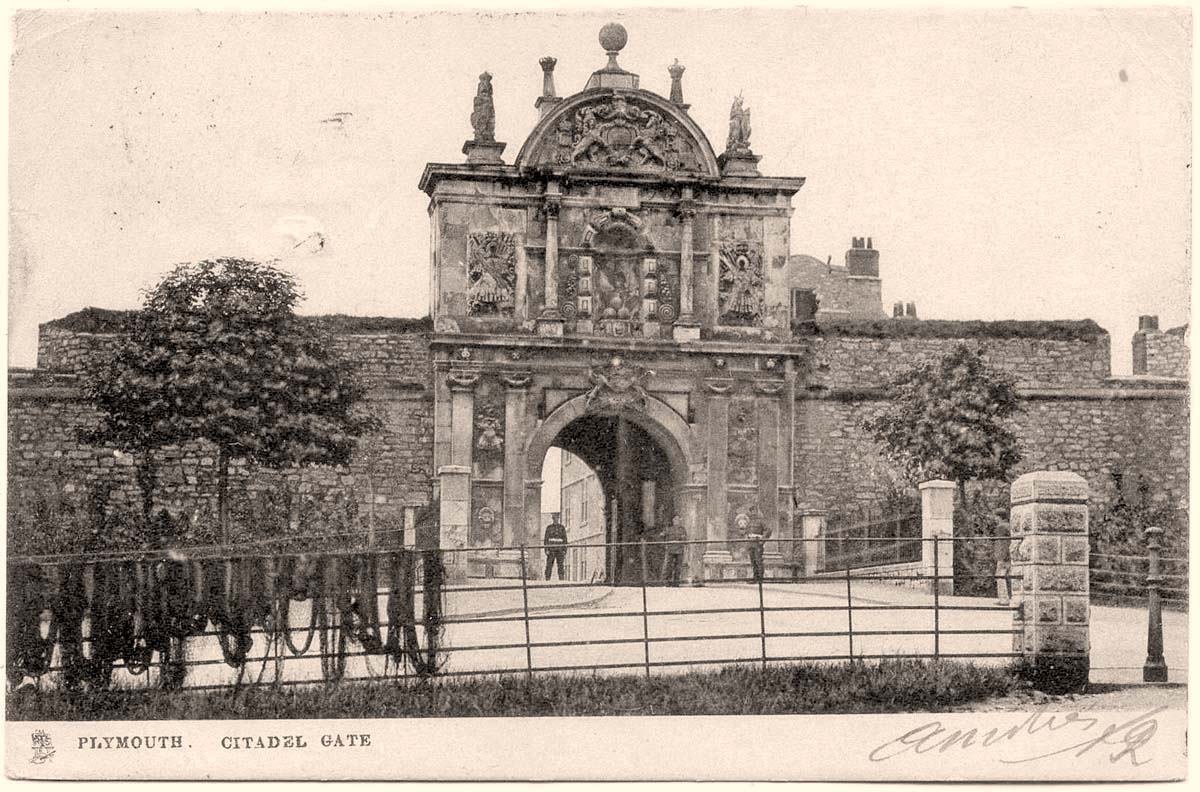 Plymouth. Citadel Gate, 1906