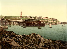 Plymouth. Hoe from the Rusty Anchor, circa 1890