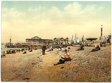 Portsmouth. Southsea beach, between 1890 and 1900