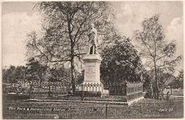 Southampton. Park amd Palmerston Statue