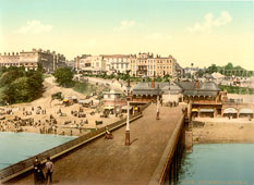 Southend-on-Sea. Panorama of town from pier, 1890