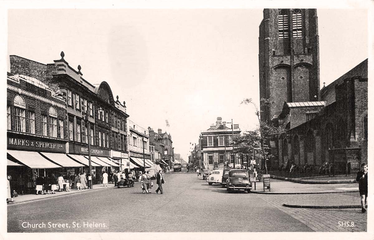 Saint Helens. Church Street, 1968