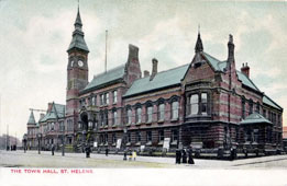 Saint Helens. Town Hall, 1880