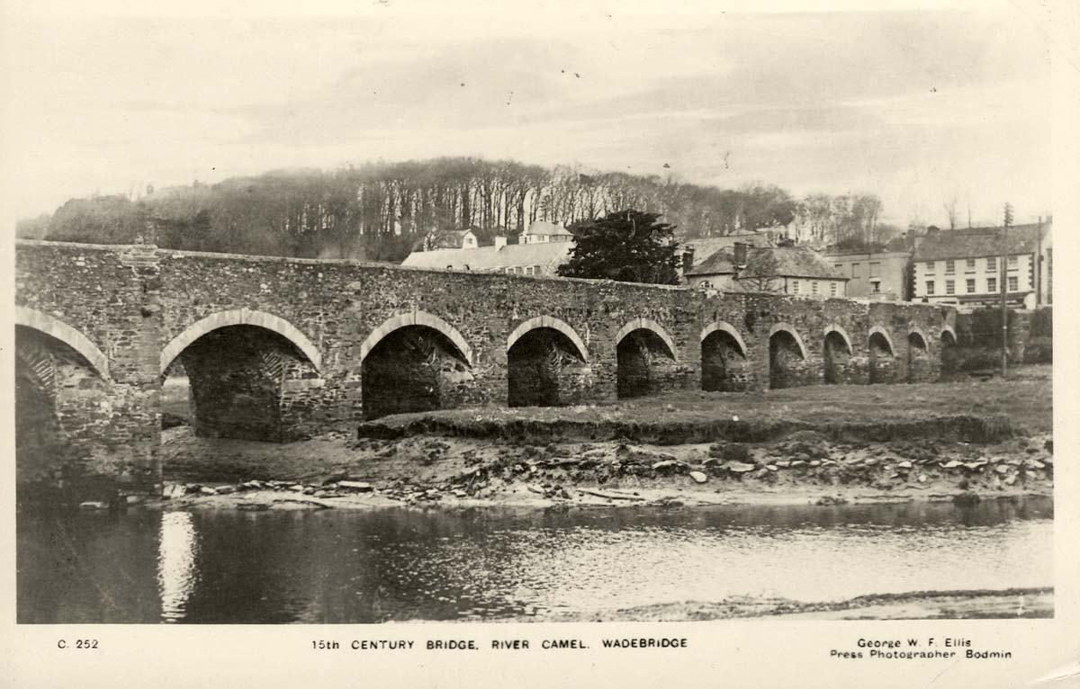 Wadebridge. The 15th Century Bridge, River Camel