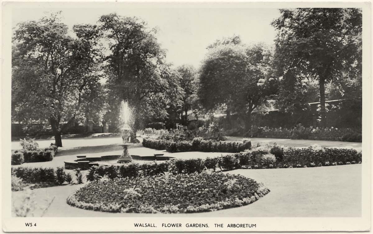 Walsall. The Arboretum - Flower Garden