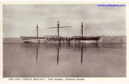 Port Stanley. The Old 'Great Britain'